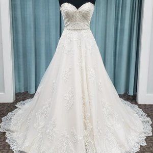 NWT Maggie Sottero Reba crystal embroidery PLUS